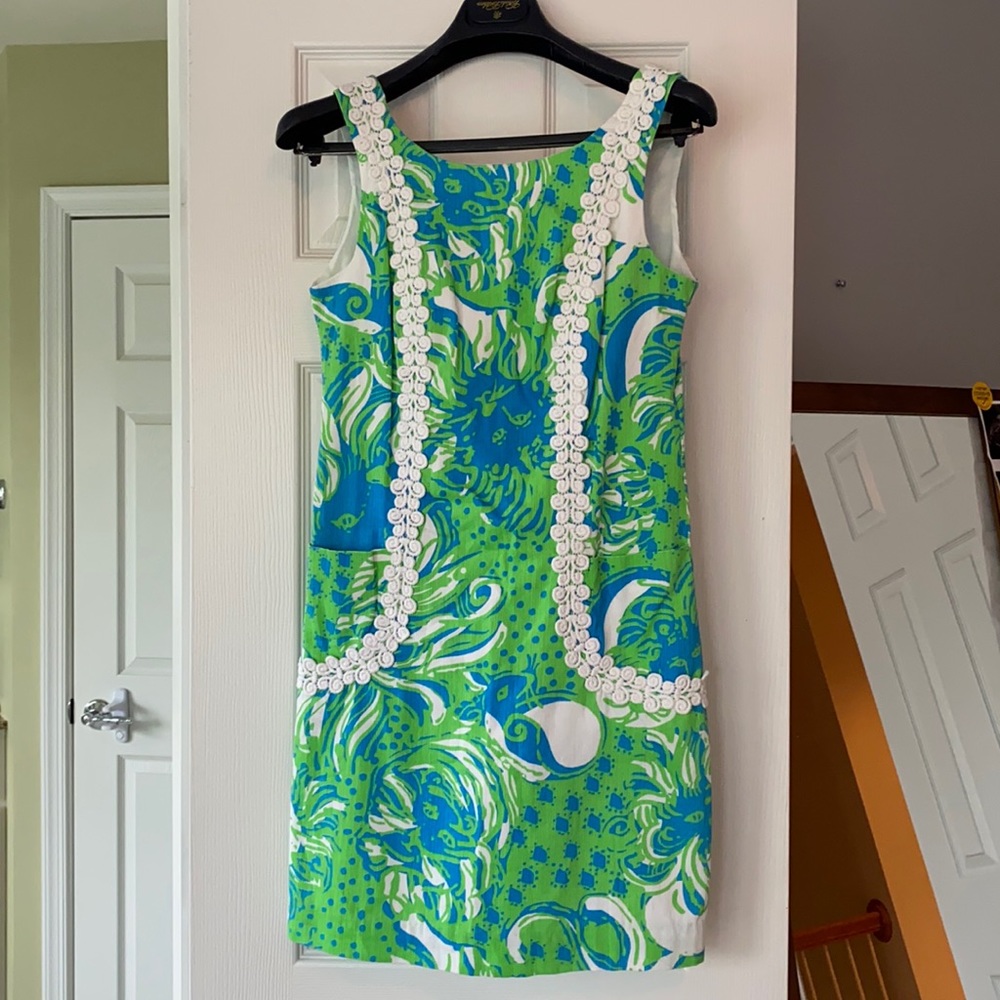 EUC: Lilly Pulitzer Roar of the Jungle Shift Dress